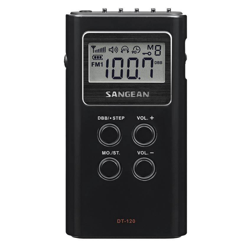 Sangean DT-120B FM-Stereo / AM Pocket Receiver (black)